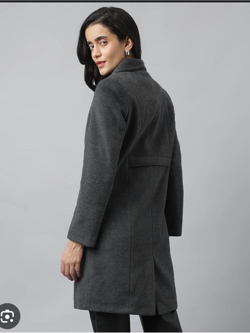 Banana Republic Charcoal Pea Coat Size S